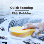 3 Pack Car Wash Sponge, Large Soft Super Absorbent Non-Scratch Sponges, Auto Bike Boat Washing, Household Cleaning, Big High Foam, Scratch-Free Finish, Extra Gentle on All Surface, Random Color