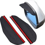 1 pair car side mirror rain cover smoke cap universal carbon fiber rearview mirror side mirror for SUV truck accessories