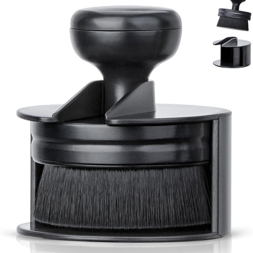 Tyre Shine Applicator Brush with Storage Stand — Black