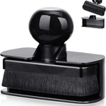 Car Tire Shine Applicator,Large Vegan Tire Shine Brush - Automotive Tire Dressing Applicator Brush with Storage Stand or Tire Detailing & Car Wash Kit, Black, 3.6 Inch Length (Black)