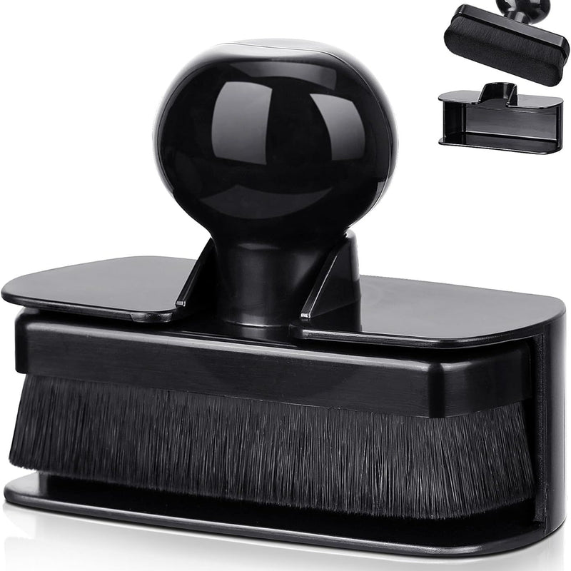 Car Tire Shine Applicator,Large Vegan Tire Shine Brush - Automotive Tire Dressing Applicator Brush with Storage Stand or Tire Detailing & Car Wash Kit, Black, 3.6 Inch Length (Black)