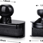 Car Tire Shine Applicator,Large Vegan Tire Shine Brush - Automotive Tire Dressing Applicator Brush with Storage Stand or Tire Detailing & Car Wash Kit, Black, 3.6 Inch Length (Black)