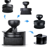 Tire Shine Applicator,Vegan Tire Shine Brush with Stand or Auto Detailing Cleaning Service (Black+Red)