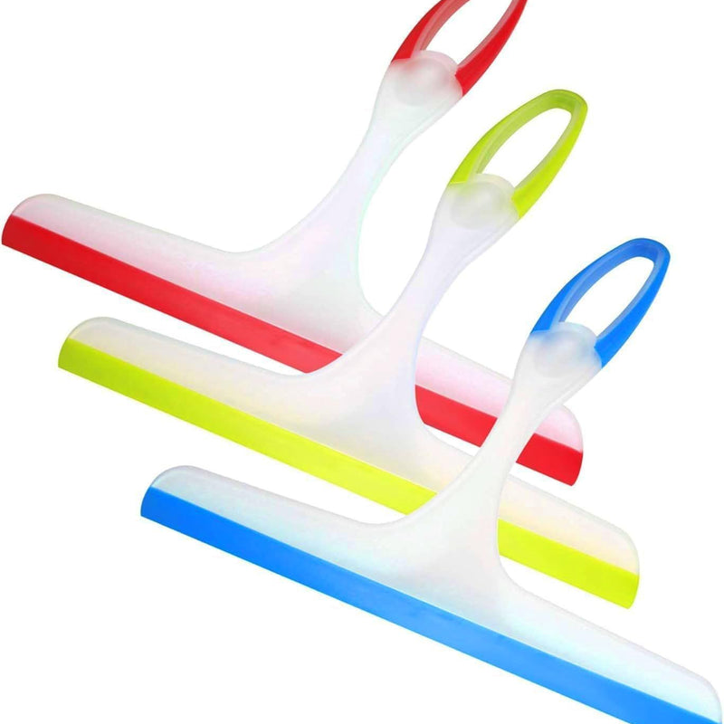 Shower Squeegee or Glass Doors, 3pcs Bathroom Squeegee or Shower Cleaner Squeegee, Window Cleaning Squeegee Glass Shower Door or Car Window Wiper Mirror Windshield