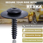 Rexka 20 Sets M4.2-1.41 (#8) Bumper Cover Fender Liner Screw Nut 11609952 11548270 for GM Chevy Hummer Buick Cadillac Saturn Cadillac GMC Trucks
