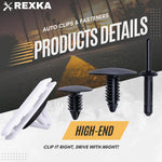 Rexka 80pcs Fender Flare Hardware Kits for Jeep Wrangler JL 2018-2024 Jeep Gladiator 2020-2023 JT Ram 1500 68526185AA 6506007AA 6506293AA 6505411AA Jeep Fender Clips
