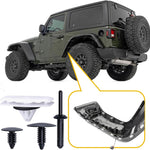 Rexka 80pcs Fender Flare Hardware Kits for Jeep Wrangler JL 2018-2024 Jeep Gladiator 2020-2023 JT Ram 1500 68526185AA 6506007AA 6506293AA 6505411AA Jeep Fender Clips