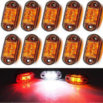 LED Side Marker Lights 10PCS, 12V Waterproof Car Truck Warning Tail Lamps
