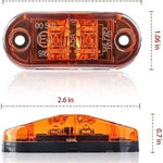 LED Side Marker Lights 10PCS, 12V Waterproof Car Truck Warning Tail Lamps
