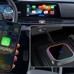 Wireless CarPlay Adapter for Car USB to Type-C Plug and Play Compatible with iPhone