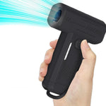 2-in-1 Electric Air Duster 130000 RPM Mini Blower with LED Light for Camping Home Car Black