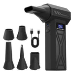 110000RPM Electric Compressed Air Duster Blower Rechargeable 4-Speed