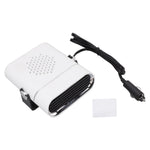Car Heater Portable Fast Heating 360 Degree Rotation Car Heater Windscreen Defroster Defogger 12V White