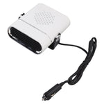 Car Heater Portable Fast Heating 360 Degree Rotation Car Heater Windscreen Defroster Defogger 12V White