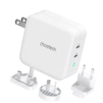 CHOETECH PD6008  GAN Dual Type-C 100w Travel Charger (US/EU/UK/AU)