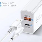 BDI 25W PD Quick Charger AU plug with USB and Type C Port  SDC-25WACB -2pack