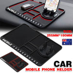 Car Mobile Phone Holder Dashboard Mount Mat Non Slip Grip Stand Anti-Slip Pad - Red