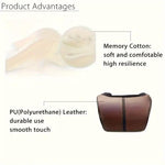 Car Headrest Neck Pillow for Comfortable Travel Support Memory Foam Car Pillow - Black