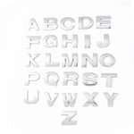 A-Z Alphabet Letters Car Sticker Self Adhesive Auto Badge Emblem 3D Chrome Good - Red T