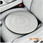 Moonlight White 360 Degree Rotating Car Seat Cushion - 53cm Nano Tech Swivel Mobility Aid - Easy Vehicle Entry and Exit for Seniors, Breathable Non Slip Ergonomic Support for Home Office and Travel