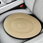 Beige 360 Degree Rotating Car Seat Cushion - 53cm Nano Tech Swivel Mobility Aid - Easy Vehicle Entry and Exit for Seniors, Breathable Non Slip Ergonomic Support for Home Office and Travel