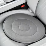 Gray 360 Degree Rotating Car Seat Cushion - 53cm Nano Tech Swivel Mobility Aid - Easy Vehicle Entry and Exit for Seniors, Breathable Non Slip Ergonomic Support for Home Office and Travel