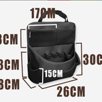 1 Pcs Black Premium Car Back Seat & Trunk Organizer - Multi-Pocket Hanging Storage Bag