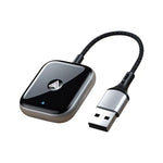 2-in-1 Wireless CarPlay & Android Auto Adapter - Plug & Play Dongle for Cars(Applicable to Android-Black)