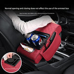 Premium Car Armrest Organizer & Comfort Pad(Beige)