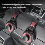 Brown 3-in-1 Car Headrest Organizer Hook