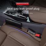 Brown Car Seat Gap Filler Strip with Integrated Storage Slot Universal Interior Organizer for Mobile Phones and Keys Safety Solution for Local Drivers