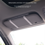 Car Visor Vanity Mirror with Dual Colour LED Lights Rechargeable Sun Visor Makeup Mirror Dimmable Dual Touch Control (White)