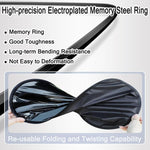 4-PCS Static Cling Car Window Sunshades Set - Glue-Free Insulating Total Blackout Fabric & Foldable Memory Wire Frame