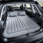 Grey Multi-Chamber Car Inflatable Air Mattress with Electric Pump, Storage Bag & Pillows for Universal Trunk Sleeping and Camping (174 x 126 CM)