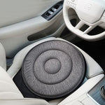 Grey 360° Swivel Car Seat Cushion – Portable Rotating Transfer Aid for Elderly, Pregnant Women & Mobility Support