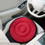 Red 360° Swivel Car Seat Cushion – Portable Rotating Transfer Aid for Elderly, Pregnant Women & Mobility Support