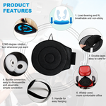 Beige 360° Swivel Car Seat Cushion – Portable Rotating Transfer Aid for Elderly, Pregnant Women & Mobility Support