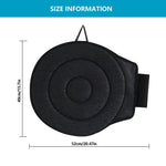 Dark Red 360° Swivel Car Seat Cushion – Portable Rotating Transfer Aid for Elderly, Pregnant Women & Mobility Support