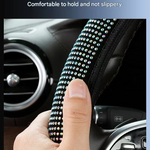 Rose red Crystal Rhinestone Steering Wheel Cover – Elastic Stretch Design with Full Diamond Embellishment