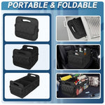 45L Foldable Large Car Trunk Organizer with Muti Pockets & Strong Handles – Mutifunctional Heavy Duty Oxford Cloth Storage Box & Portable Cargo Bundle for SUVs Sedans Trucks