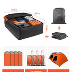 Car Rooftop Cargo Carrier Bag, 15 Cubic Feet Car Roof Cargo Carrier, 100% Waterproof Heavy Duty 840D PVC Roof Luggage Bag for All Vehicle with/without Rack- with Lock, Non-Slip Mat, 4 Door Hooks