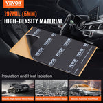 Car Sound Deadening Mat, 200 mil 2.3sq.m Car Sound Dampening Material, Butyl Automotive Sound Deadener, Noise Insulation and Vibration Dampening Material for Car