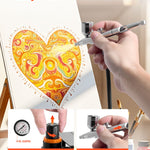 Airbrush Kit Air Brush Kit 1/6 HP Air Compressor 1 Airbrush 3 Tips Paint