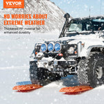 10 TON Traction Boards with PP Material, Recovery Boards for Off-road Vehicles/Cars/Pickups/SUVs/RVs, Pair Tire Traction Mats on Snow, Sand, Mud and Loose Terrain, Storage Bag, Long, Orange