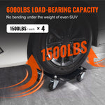 Car Dolly Wheel Tire Dolly 4 PCS Heavy Duty Skate Auto Repair Dolly 6000LB