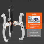 Gear Puller Set, 76.2 mm/101.6 mm/152.4 mm/203.2 mm 3 Jaw Bearing Puller with Reversible Jaws, 2 Jaw/3 Jaw Pulley Puller, 4 PCS Bearing Puller Tool Kit for Pulley Gear Bearing Flywheel Removal
