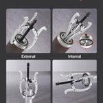Gear Puller Set, 76.2 mm/101.6 mm/152.4 mm/203.2 mm 3 Jaw Bearing Puller with Reversible Jaws, 2 Jaw/3 Jaw Pulley Puller, 4 PCS Bearing Puller Tool Kit for Pulley Gear Bearing Flywheel Removal