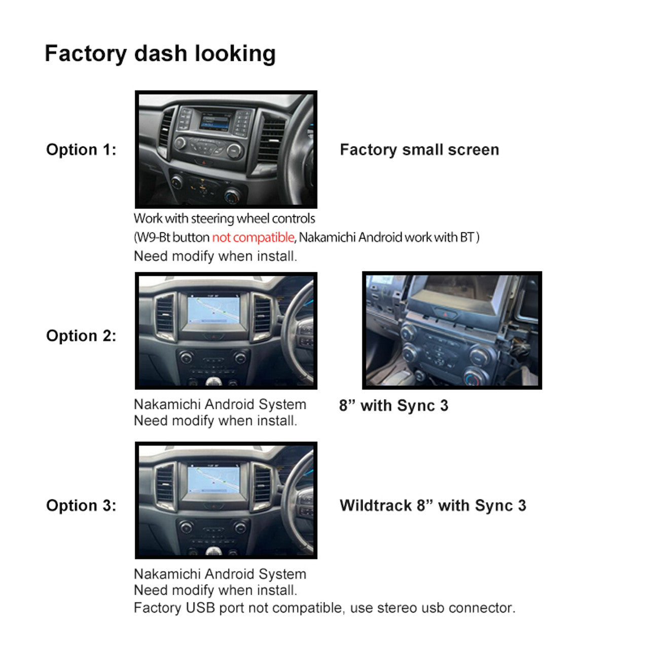 Ford Ranger 2015+ Nakamichi 9in Android Head Unit product image
