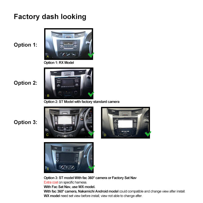 Nissan Navara NP300 2015+ Nakamichi 10in Android Head Unit product image